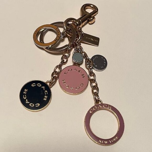 Coach Pink and Black Keychain - Picture 2 of 3